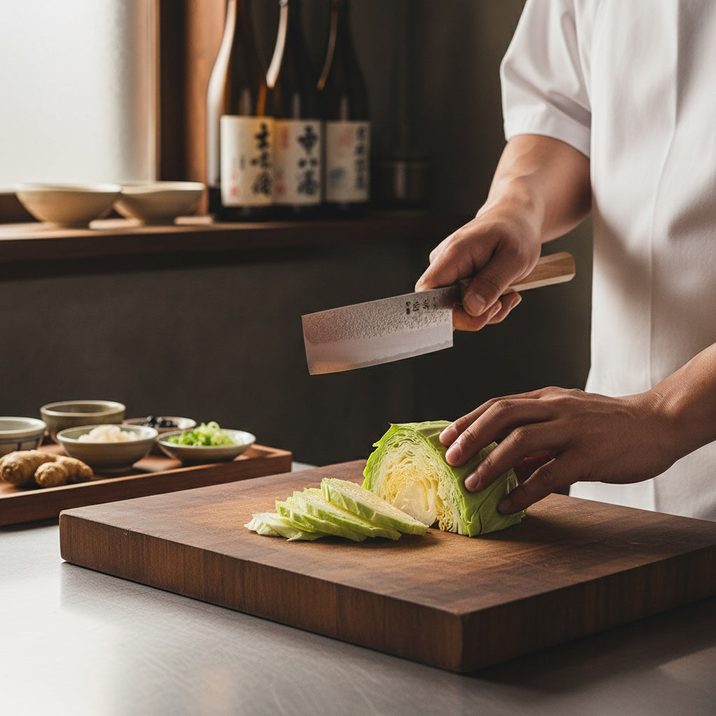 Ginrei Silver 3 Nashiji Nakiri Knife (Gingami No.3) 3-Layer – 170 mm