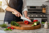 Ginrie Silver 3 3-Layer Nashiji Santoku 170mm with Olive Wood Handle