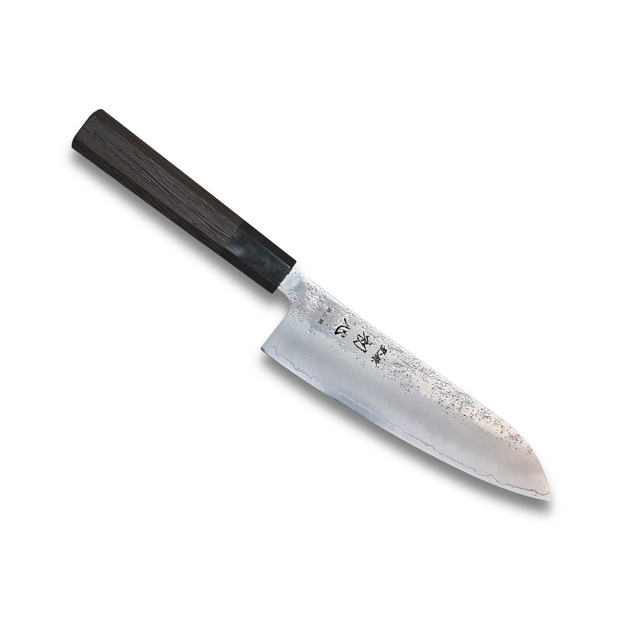 Ginrie Silver 3 Nashiji Santoku Knife 170mm with Wenge Handle