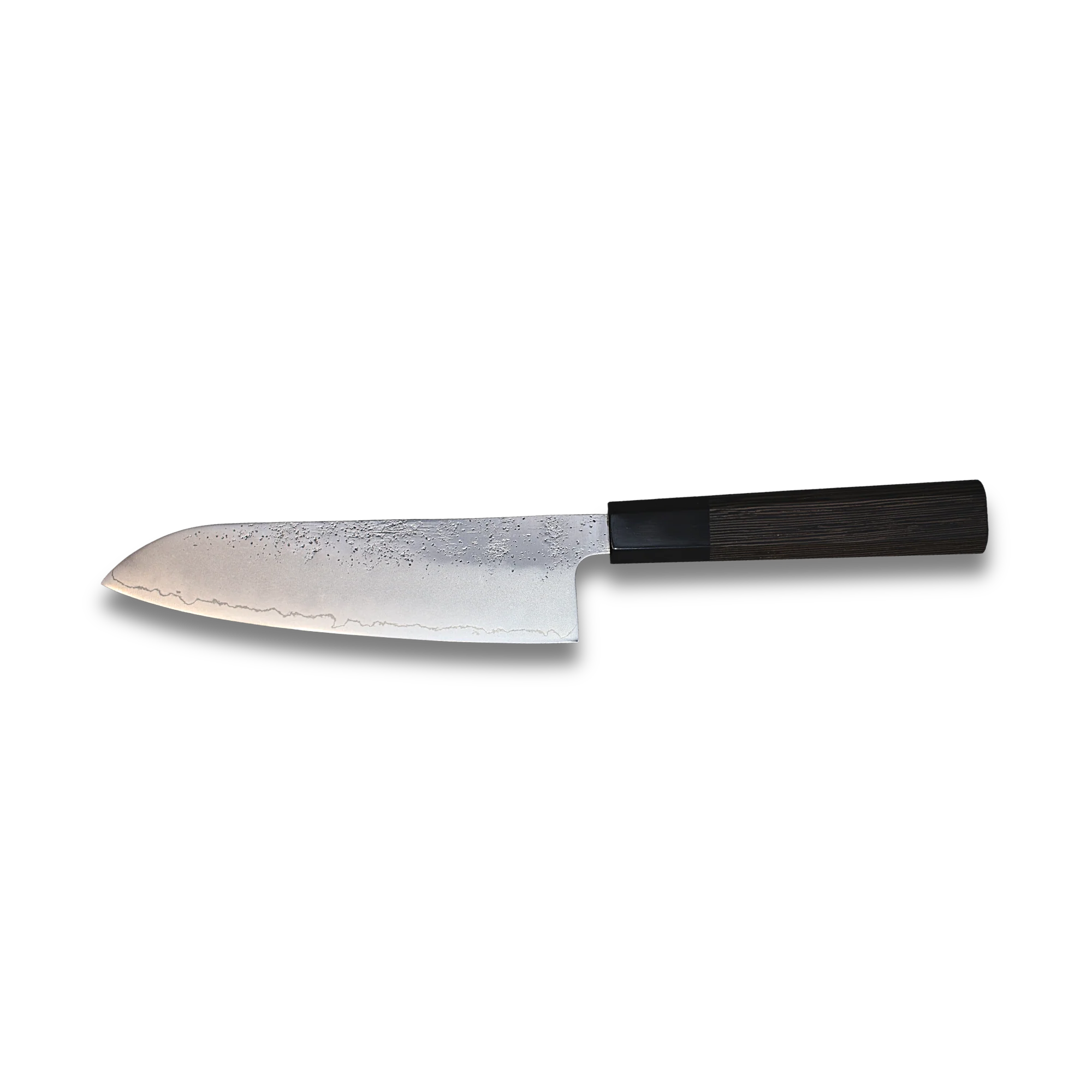 Ginrie Silver 3 Nashiji Santoku Knife 170mm with Wenge Handle