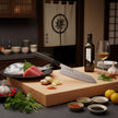 Ginrie Silver 3 Nashiji Santoku Knife 170mm with Wenge Handle