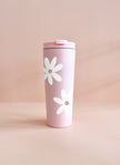 Gobelet isotherme 24oz - rose Fleurs d'automne