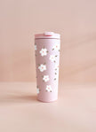 Gobelet isotherme 24oz - rose Fleurs d'hiver