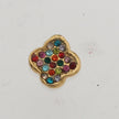 GOLDIE : Boucles d'oreilles à puces multicolores d'inspiration vintage.