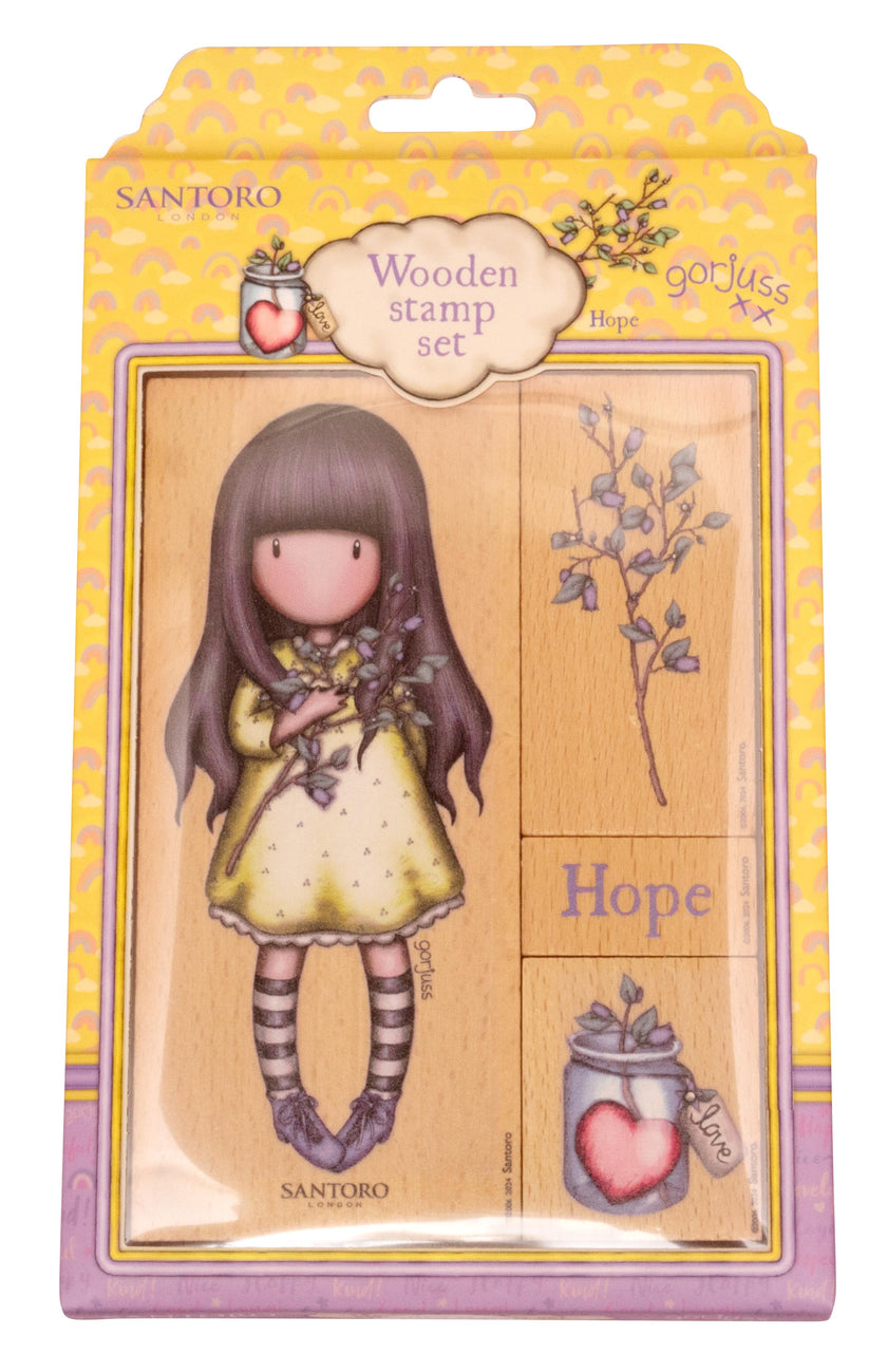 SAN Rubber Stamp Gorjuss - Be Kind Hope 105x148x15mm 4 PC nr.578