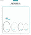 GOR Cutting Die Oval Frames & Label Gorjuss 88x129x1mm 6 PC nr.474