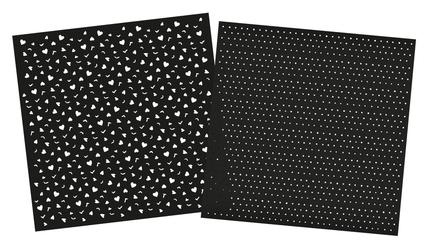 SAN Mask Dots & Hearts/Leaves Gorjuss Essentials 2 PC