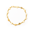 Elasticated Star Bracelet In Gold Plate