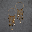 Ring & Charms Earring In Gold Plate