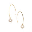 Pearl Hook Earrings - Gold Plate