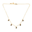 Five Heart Necklace- Gold Plate