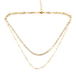 Double Chain Necklace- Gold Plate