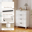 Taylor Chest with 4 Drawers for Bedroom-White