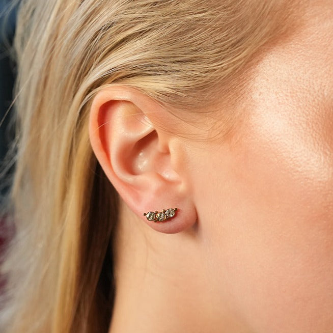 GRACE : Boucles d'oreilles Trio en Zirconium