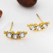 GRACE : Boucles d'oreilles Trio en Zirconium