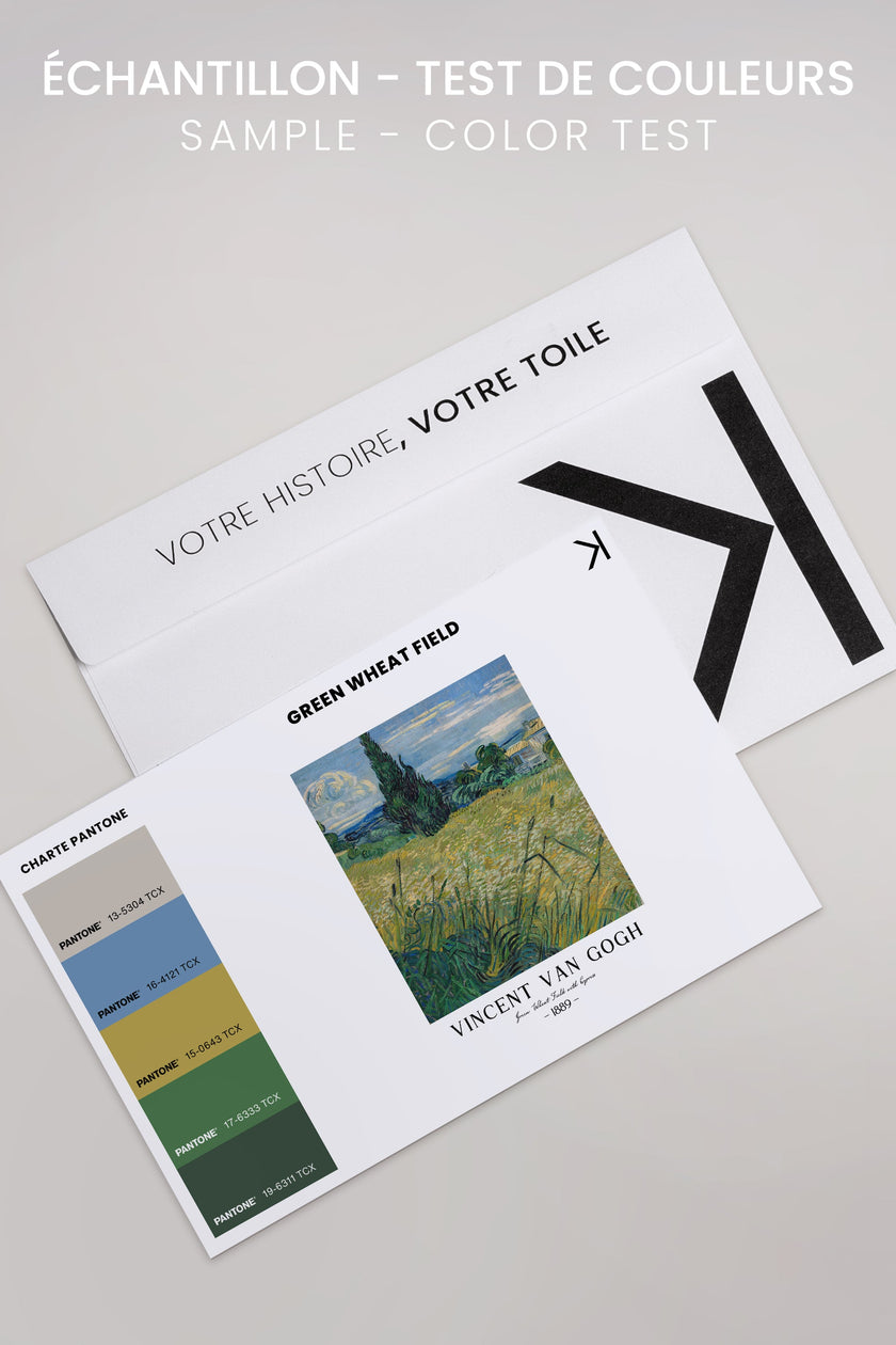 GREEN WHEAT FIELD, Oeuvre sur toile étirée