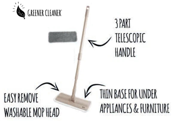 GREENER CLEANER - Telescopic Handle Microfibre Mop
