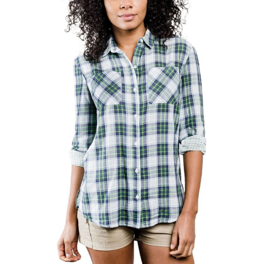 United By Blue Womens Stargrass Organic Cotton Plaid Shirts