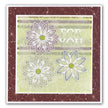 Groovi Art Deco Flowers Border Plate