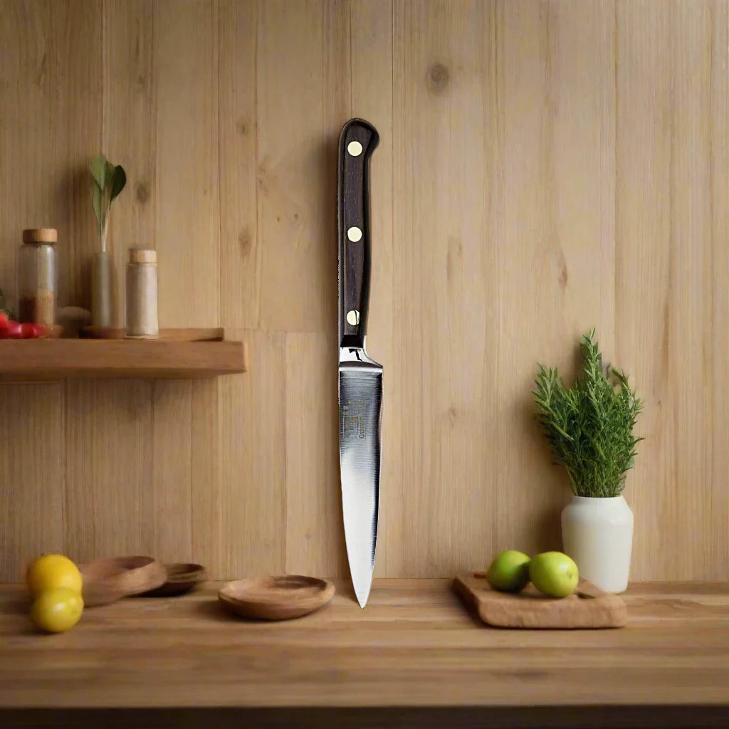 Grohmann Forged 4-Inch Paring Knife with Rosewood Handle