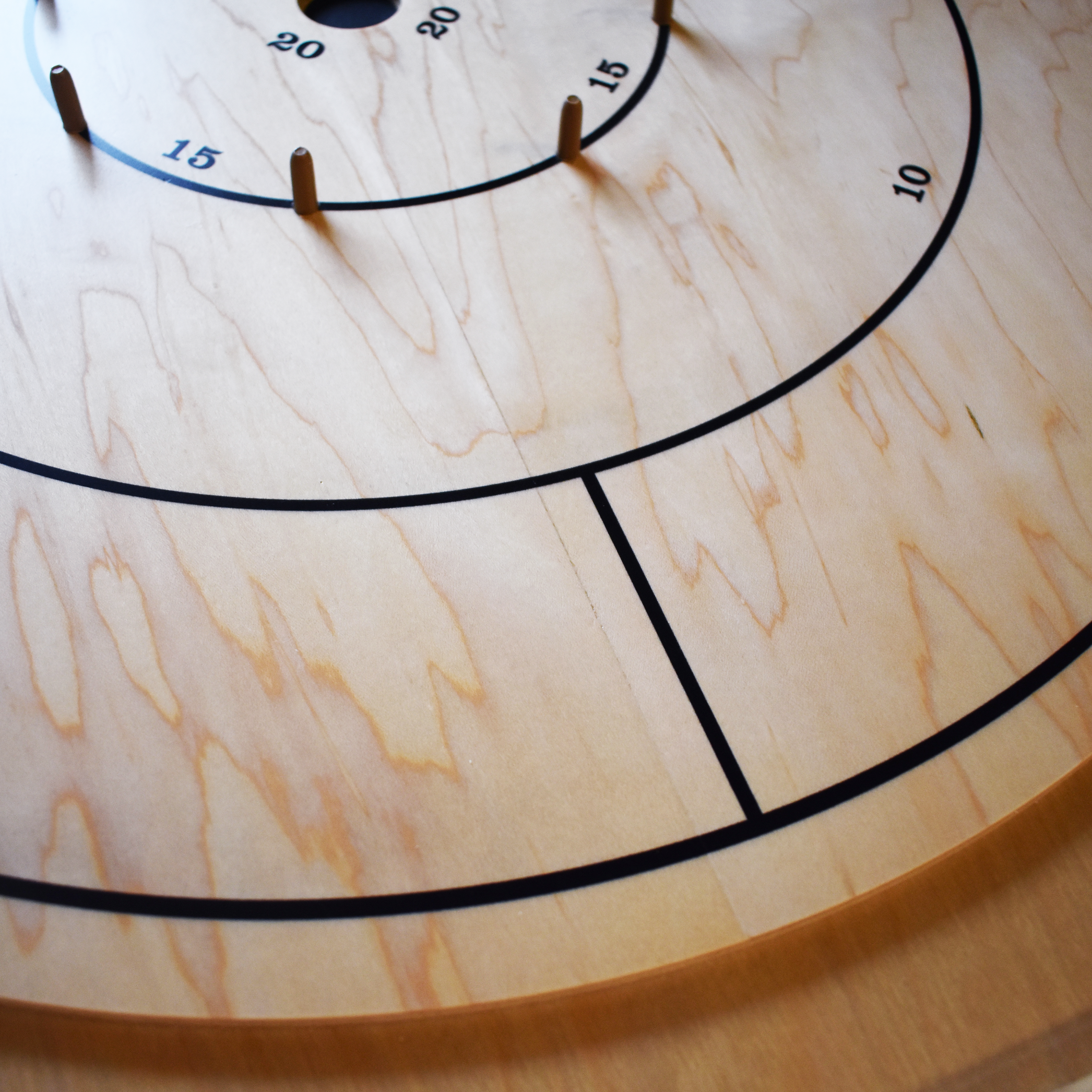 The Gold Standard - Traditional Octagon Crokinole Board Game Set