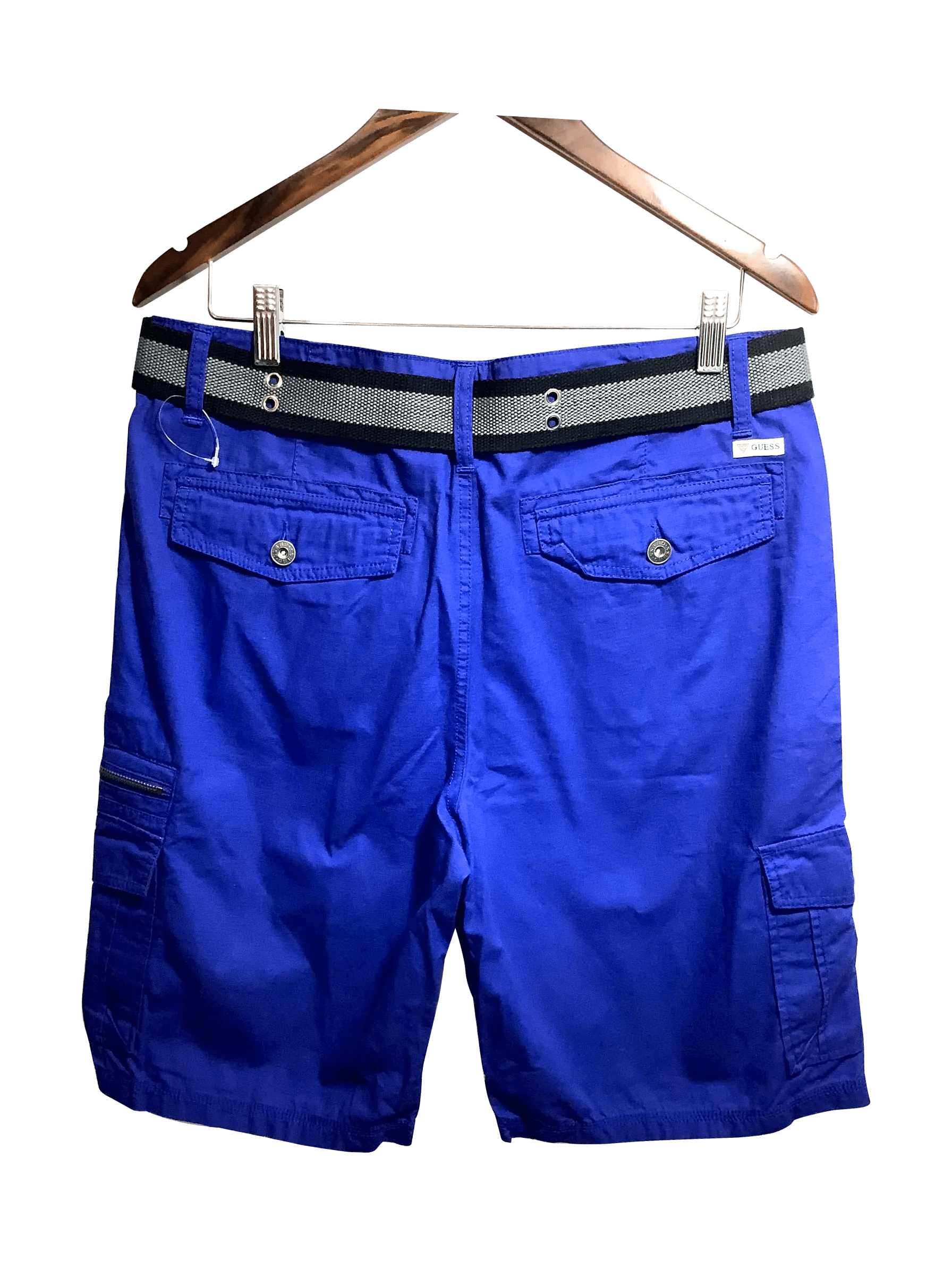 GUESS Regular fit Pant Shorts in Blue  -  34