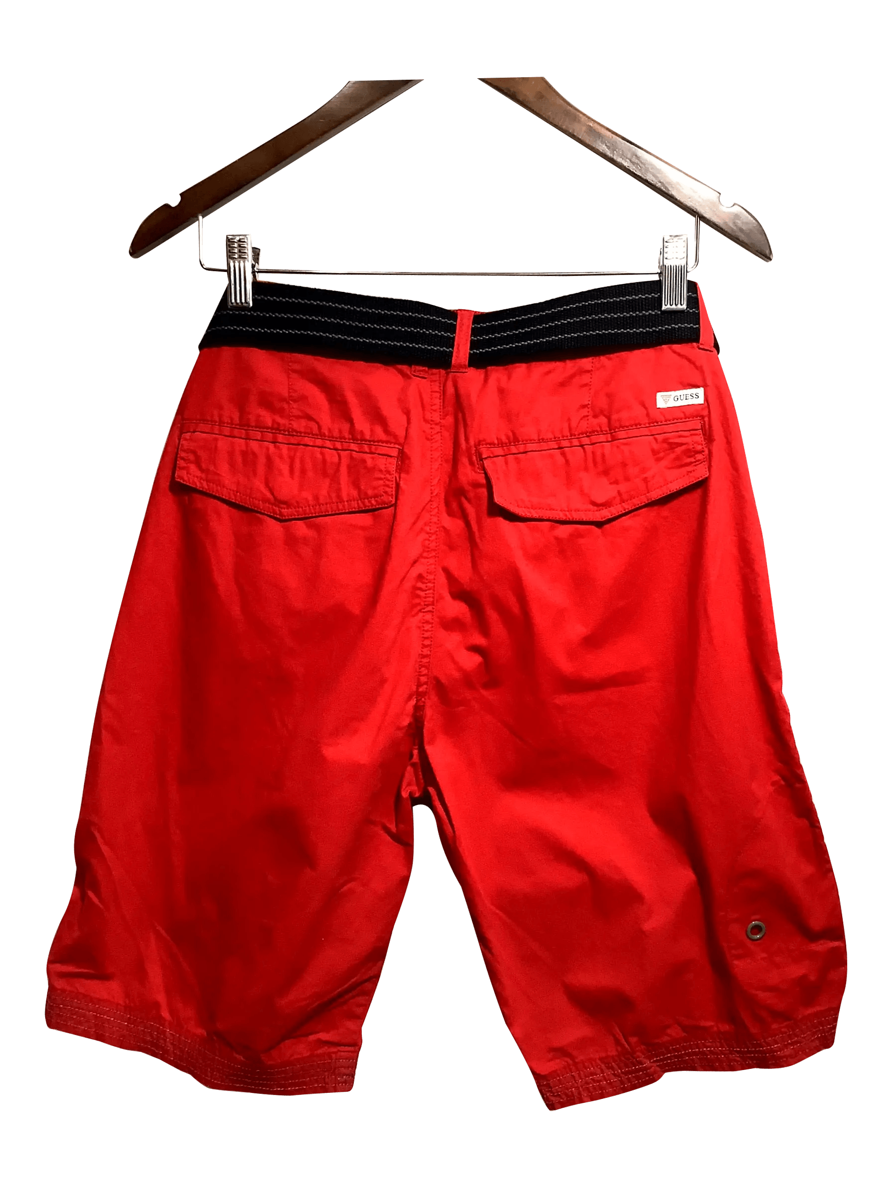 GUESS Regular fit Pant Shorts in Red  -  34