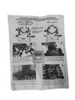 GV Snowshoes Two Piece Instep Bindings for Vintage Wooden Snowshoes