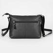 Greenwood Leather Multi-Pocket Crossbody Bag. Premium Pebbled Leather Handbag
