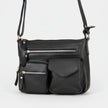 Greenwood Leather Multi-Pocket Crossbody Bag. Premium Pebbled Leather Handbag