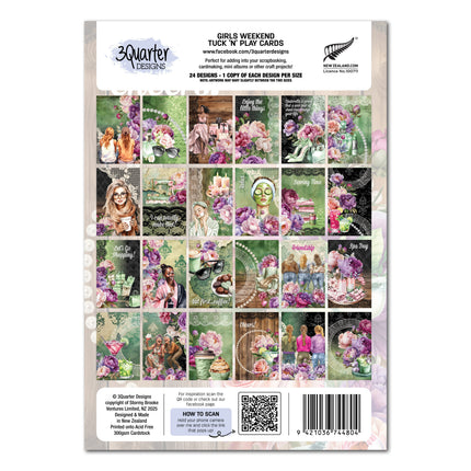 3Quarter Designs Girls Weekend - Tuck N Play Cards