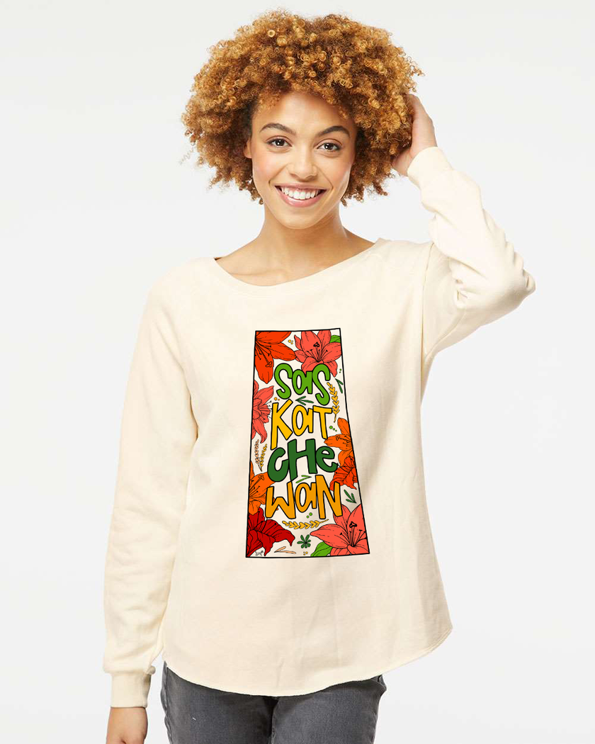 Saskatchewan Grow Where You Are Planted Premium Women's Sweatshirt | Saskatchewan Apparel
