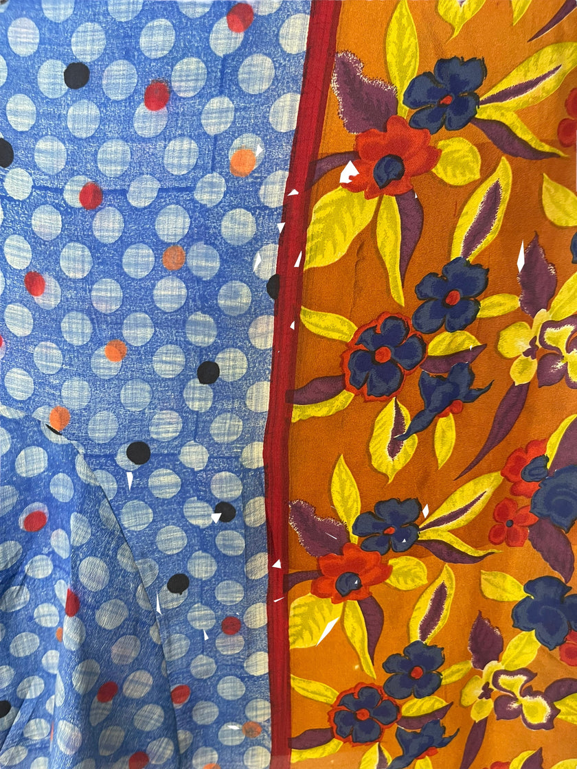 PRC6551 Avatar Pure Silk Self Pocket Tunic Dress