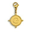 Gold Ornate Alphabet Letter Charms (A–Z) for Necklaces & Bracelets