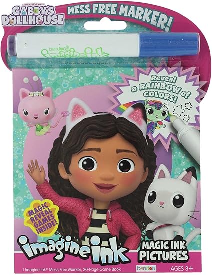 Gabby's Dollhouse - Imagine Ink Magic Ink Pictures - Bilingual