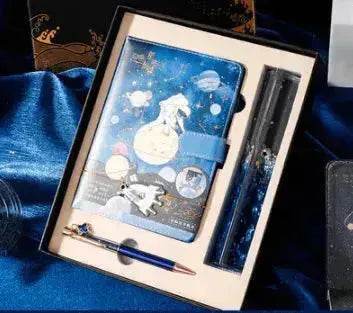 Galaxy Dream Coloring Page Notebook Cute Cartoon Astronaut