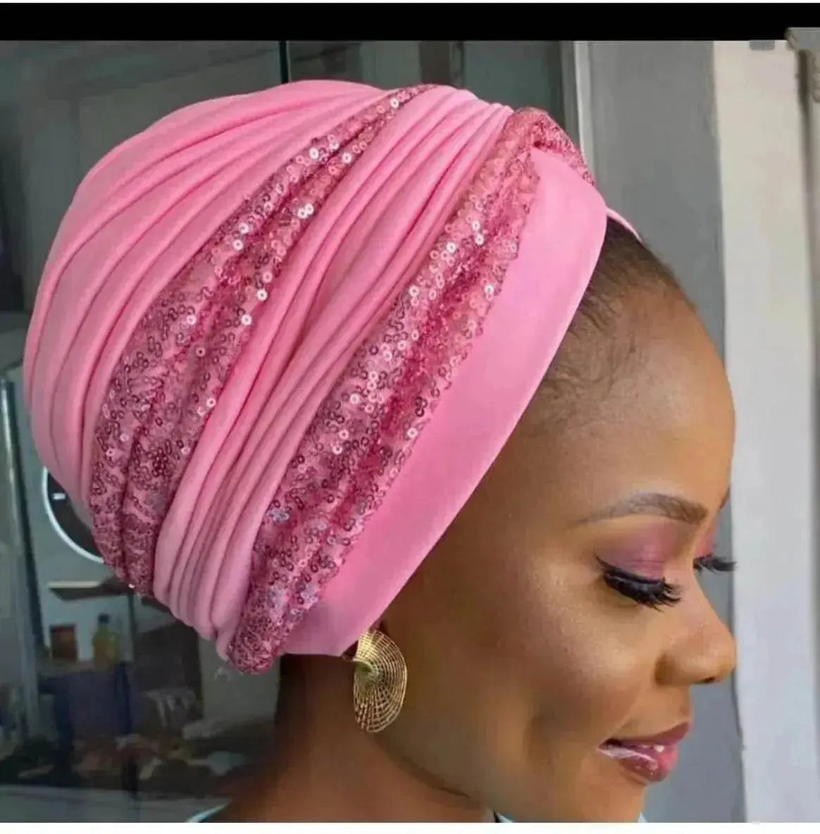 Garbled Cloth Sequined African Baotou Arab  Hat