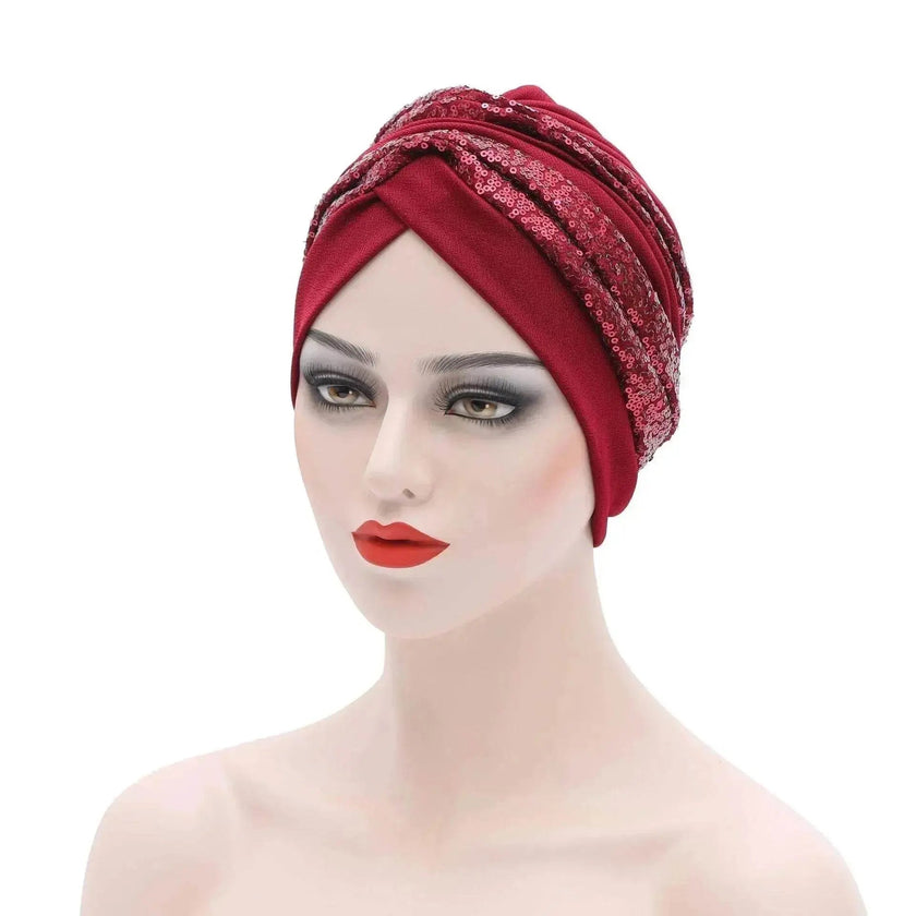 Garbled Cloth Sequined African Baotou Arab  Hat