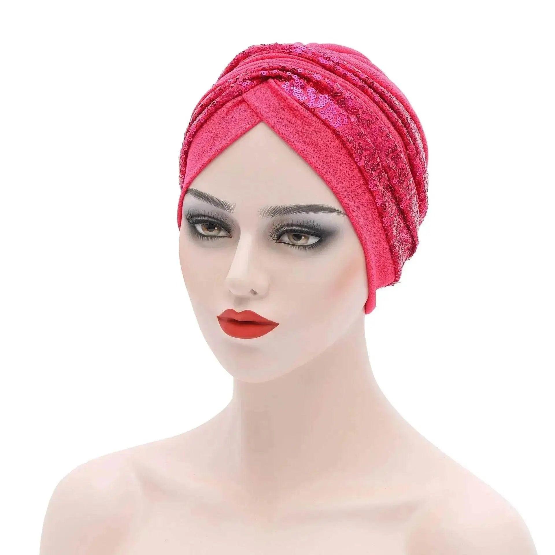 Garbled Cloth Sequined African Baotou Arab  Hat