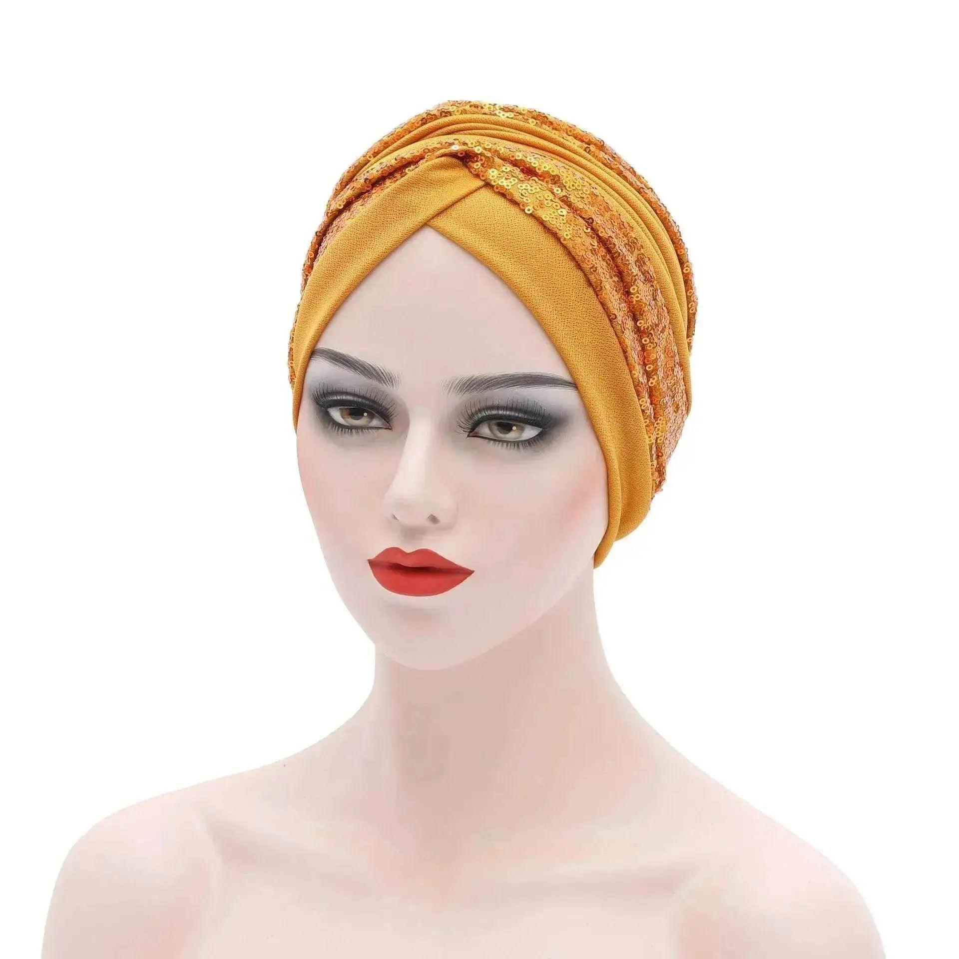 Garbled Cloth Sequined African Baotou Arab  Hat