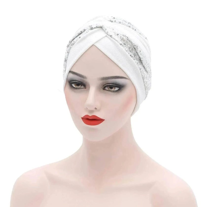 Garbled Cloth Sequined African Baotou Arab  Hat