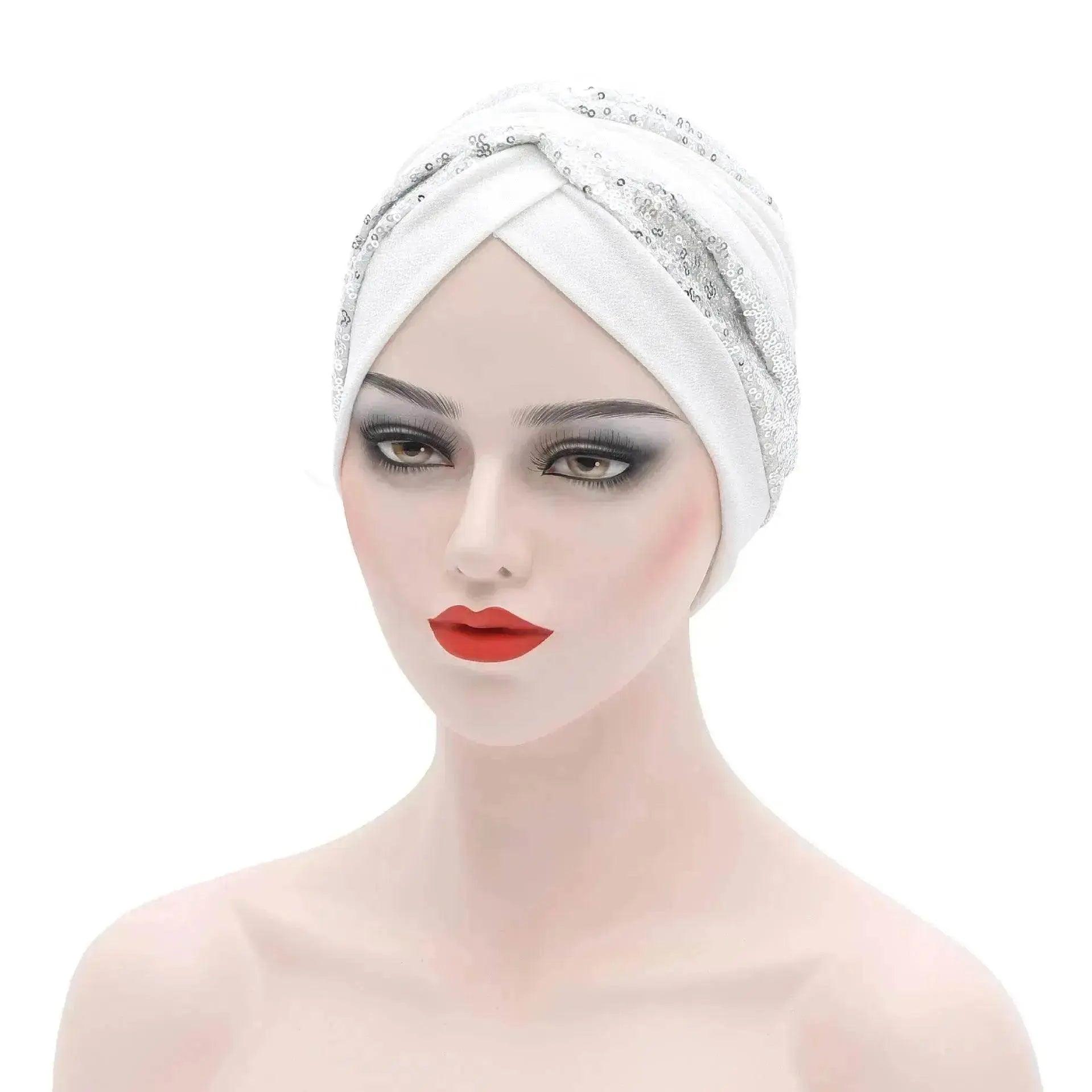 Garbled Cloth Sequined African Baotou Arab  Hat
