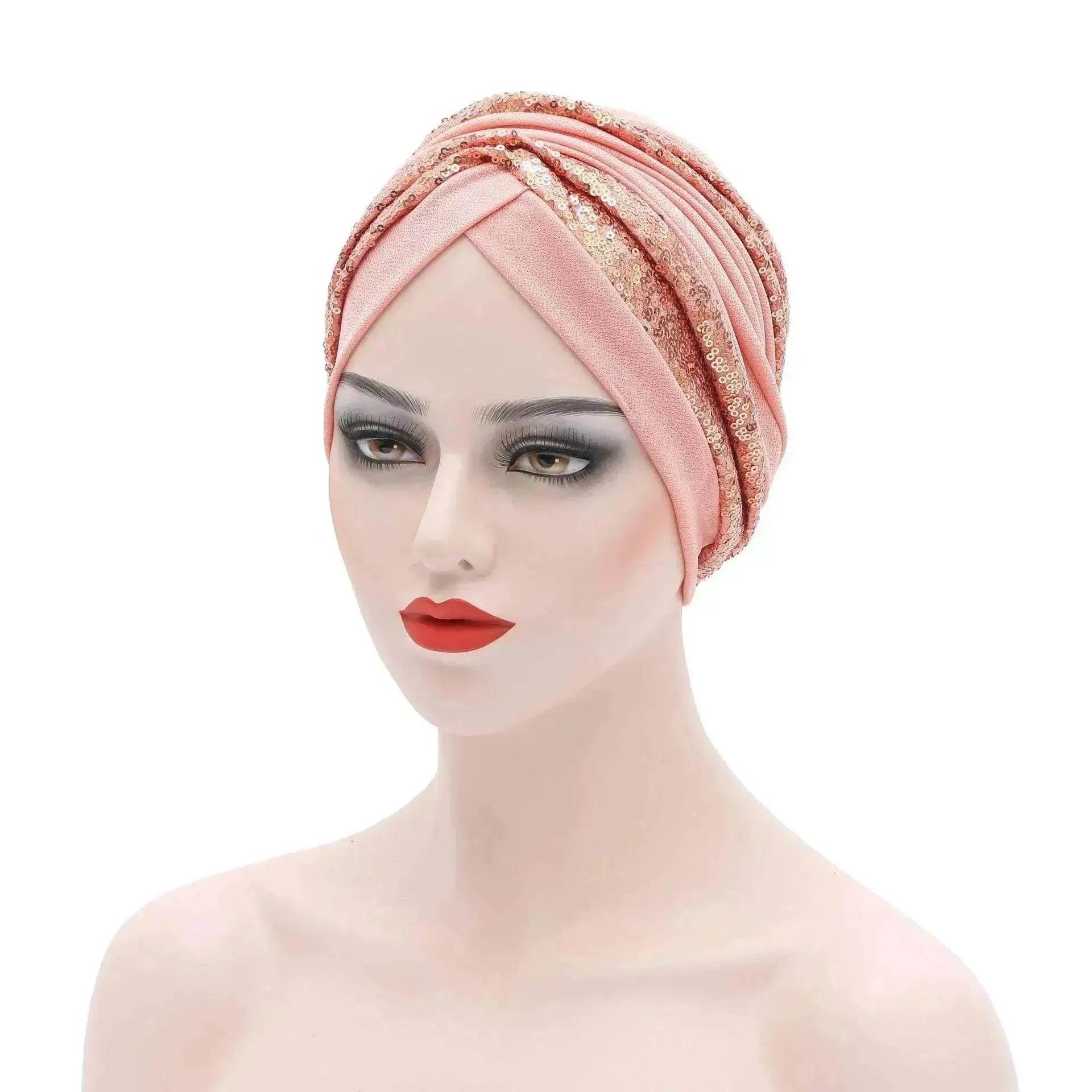 Garbled Cloth Sequined African Baotou Arab  Hat