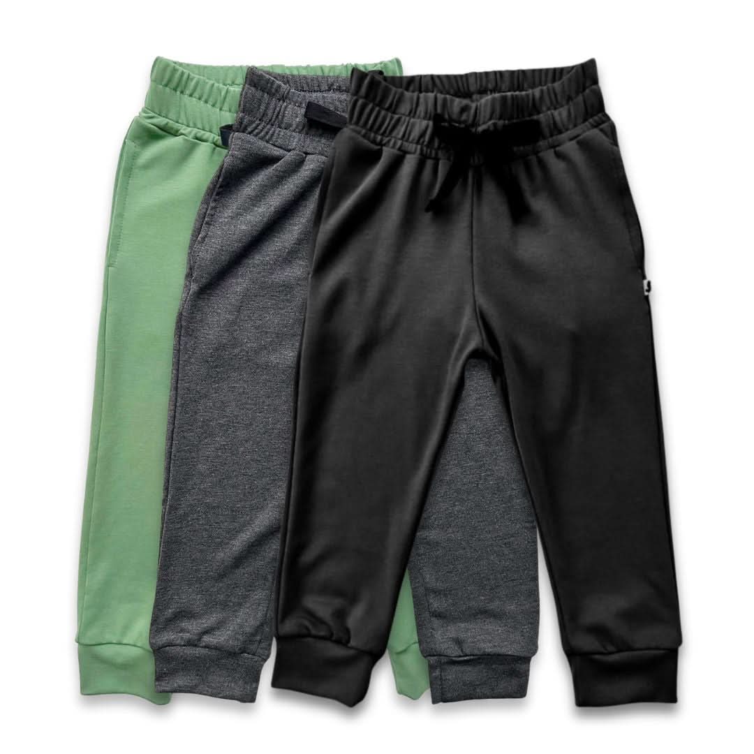 Baby/Kids' Lightweight Bamboo Joggers | Black