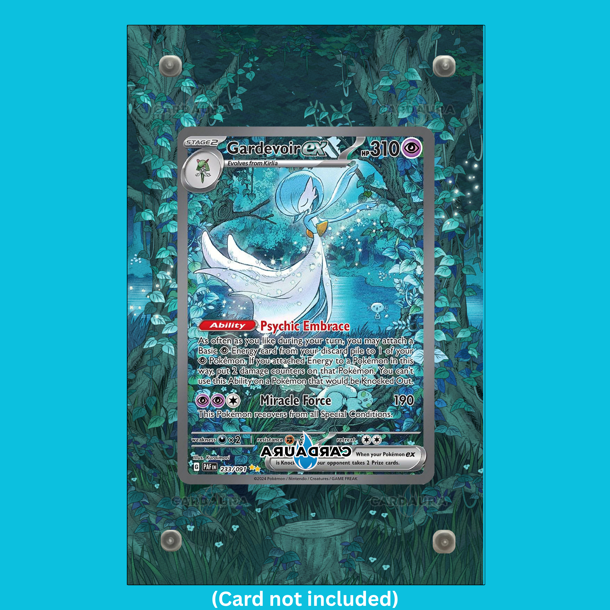 Gardevoir EX 233/091 Paldean Fates (Ungraded) Display Case
