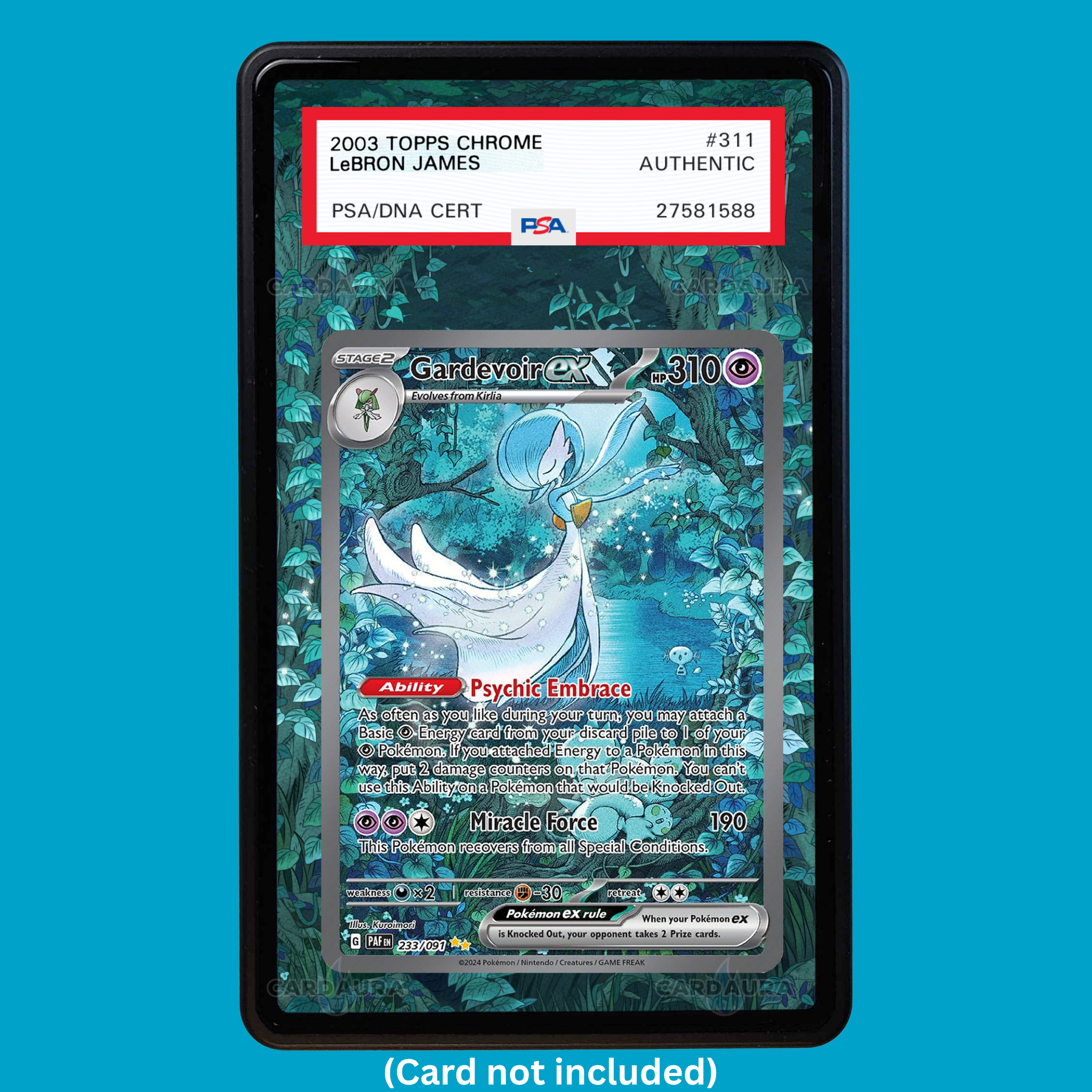 Gardevoir EX 233/091 Paldean Fates (Graded) Display Case