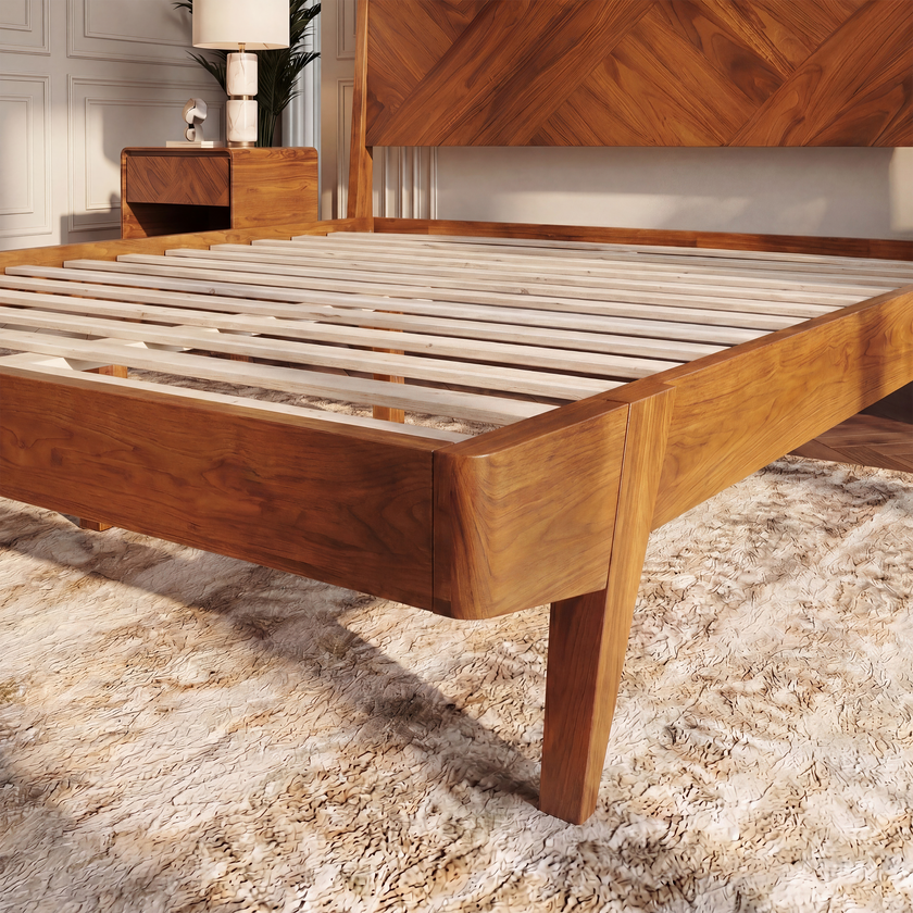 Gazelle Solid Wood Bed Frame