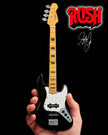 Geddy Lee Fender™ Jazz Bass™ with Black Inlays Miniature Bass Guitar Replica - Officially Licensed