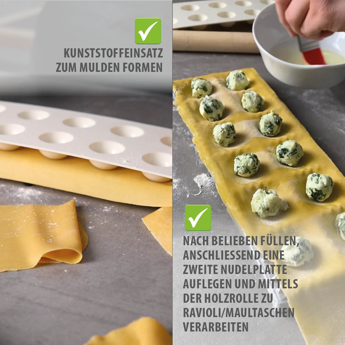 Gefu - Ravioli/Pasta - Case Maker Tasca - 3-Piece