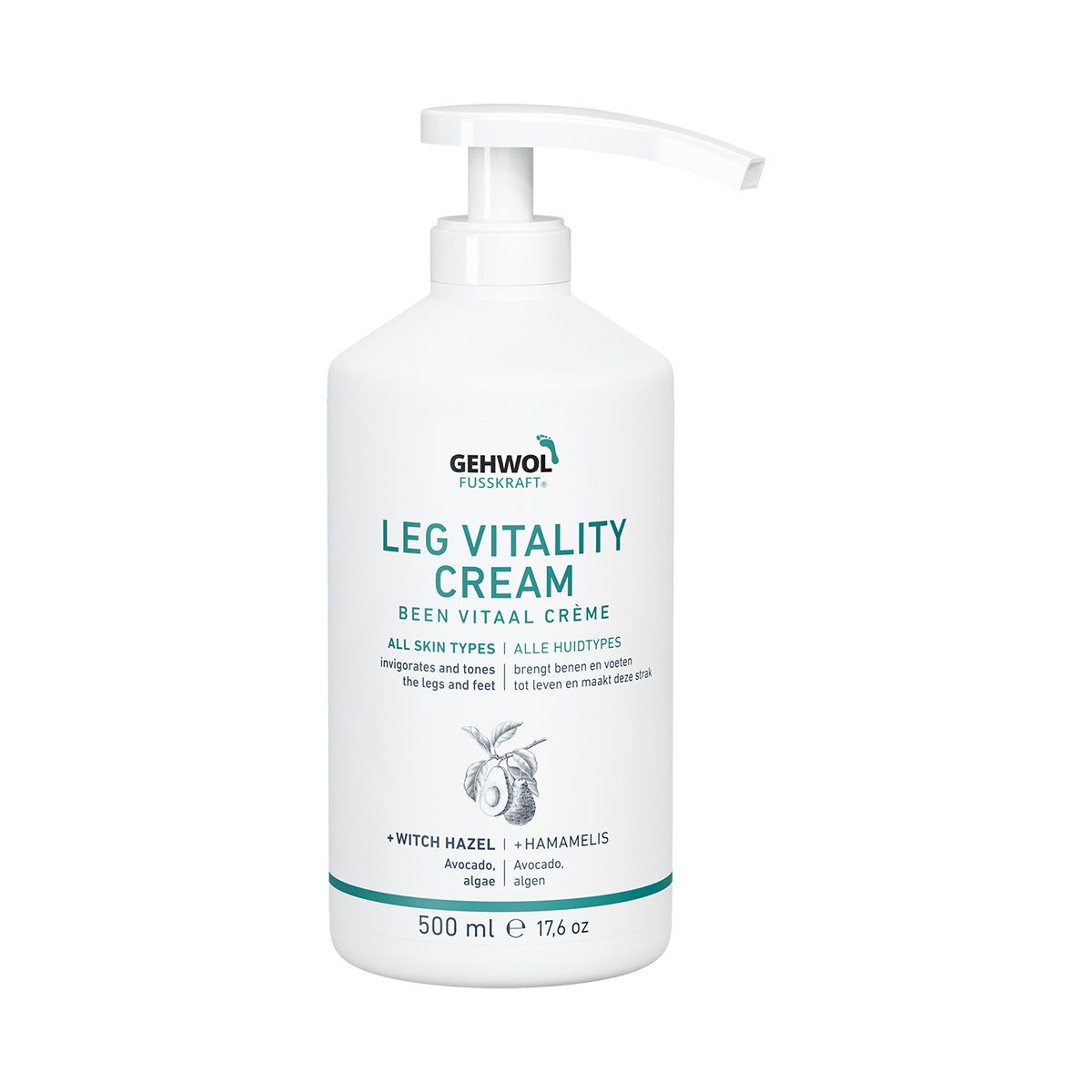 Gehwol - Fusskraft Leg Vitality Cream 500 ml (With Pump)